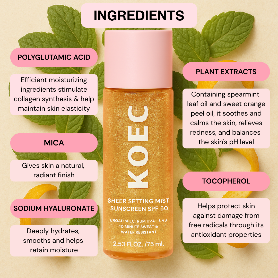 GLOW SETTING MIST SPF 50